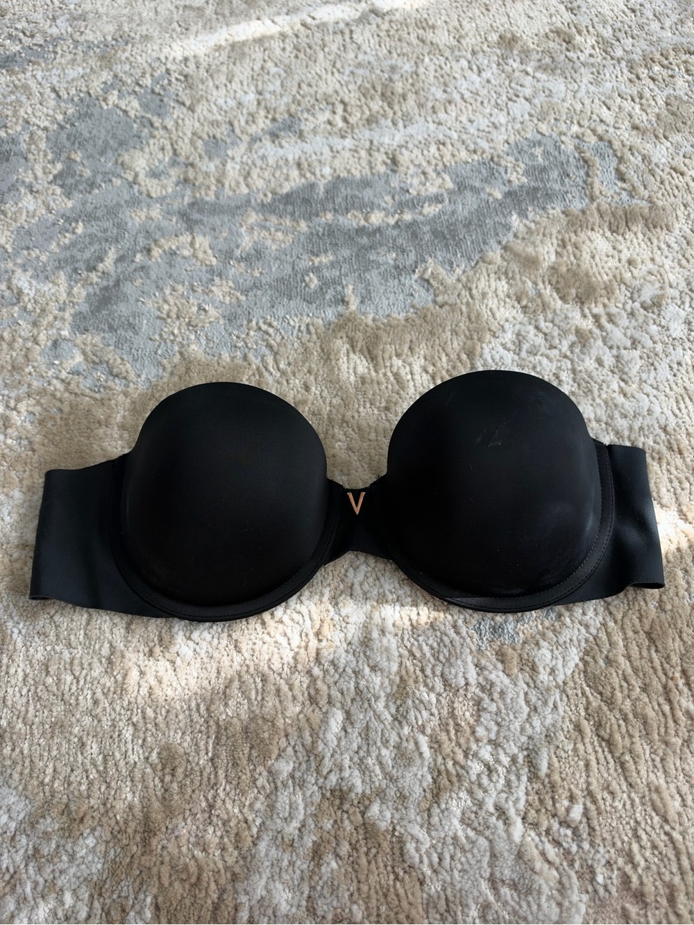 Victoria's Secret Black Strapless Bandeau Bra